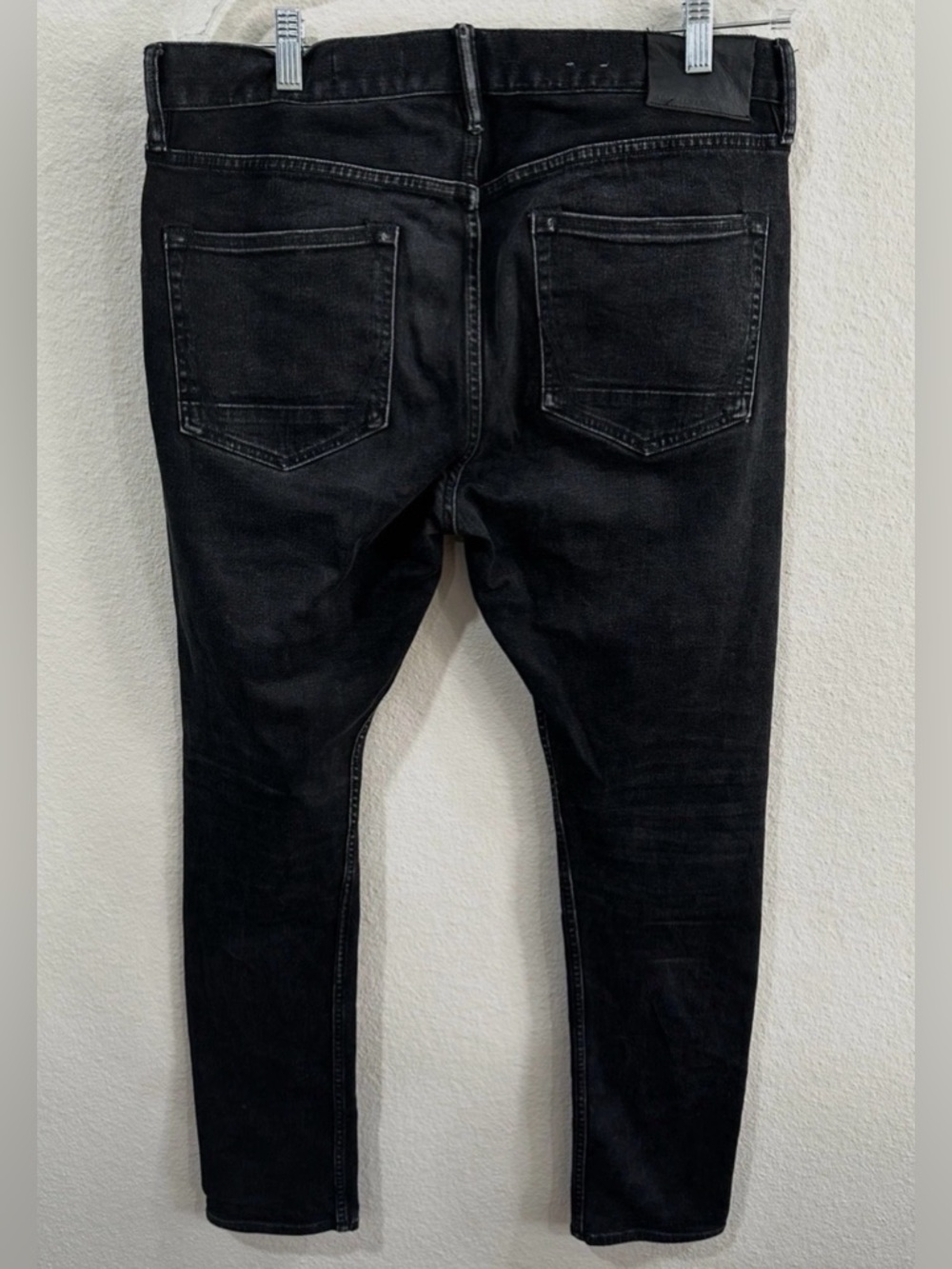 AllSaints Men's Black cigarette Skinny Stretch Jeans size 34/32‎